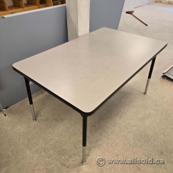 Height Adjustable Grey Office Table 60" x 30"